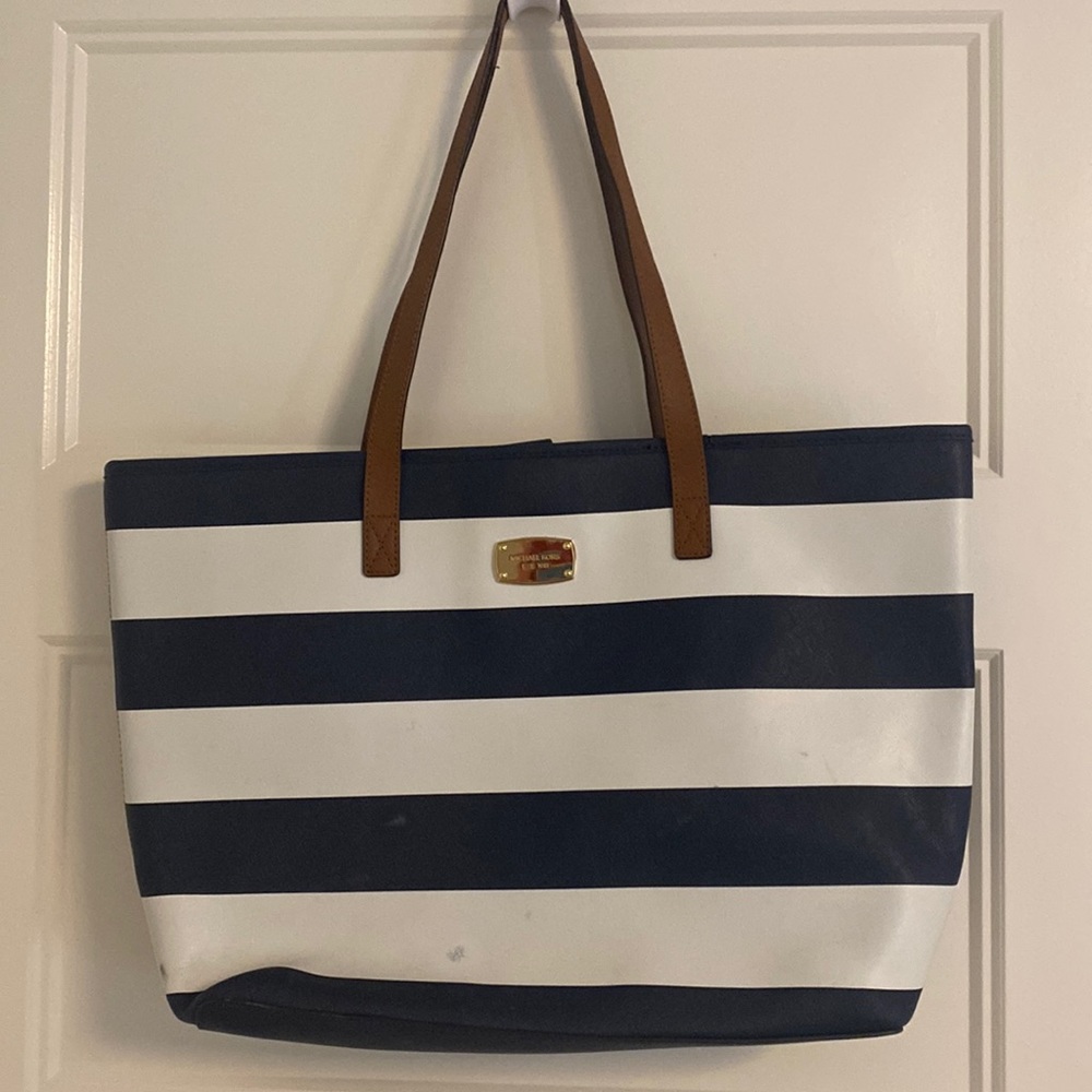 Michael Kors striped bag